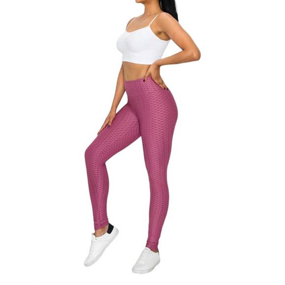 NEW VERY J honeycomb leggings in mauve - Picture 2 of 3